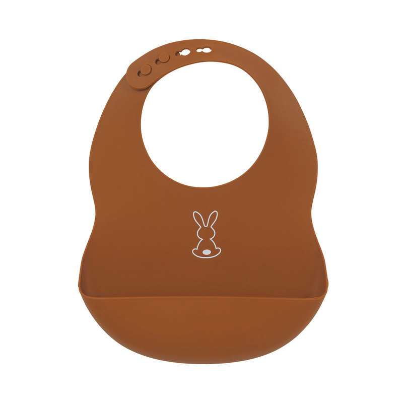Bavoir en silicone Terracotta Nattou