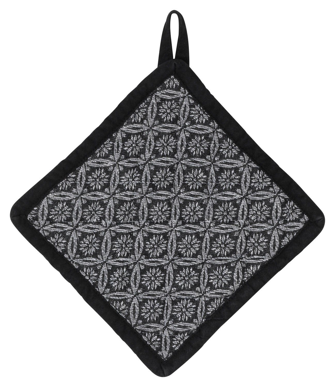 kela Auflaufform Topflappen GIANNA, Schwarz, B 20 cm, L 20 cm, Baumwolle