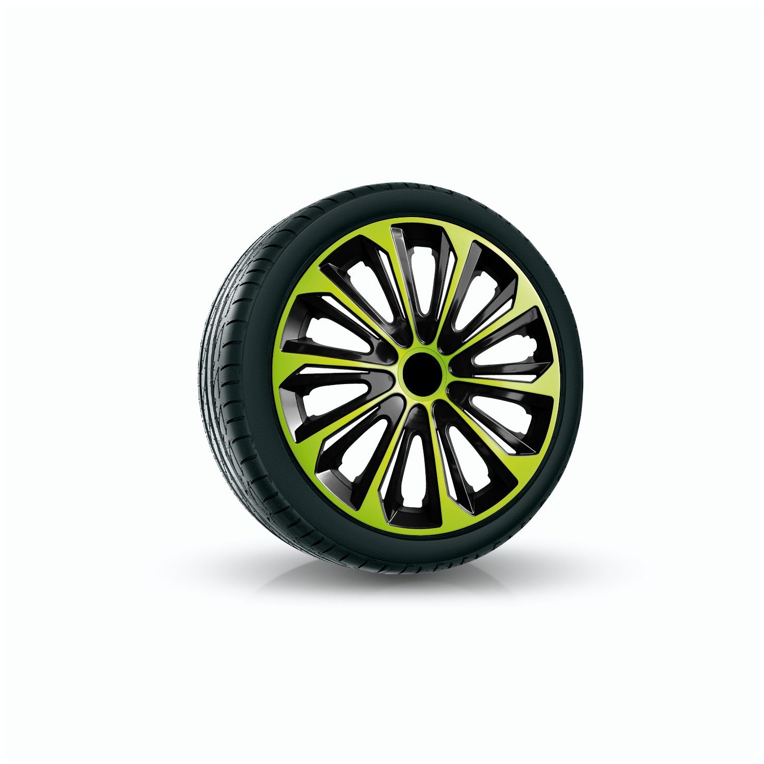 NRM Radkappen STRONG DUO, 14 in Zoll, Radzierblenden für Stahlfelgen Satz 4er 14
