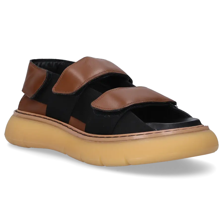 Khaite - Sandalen MURRAY Kalbsleder Baumwolle - schwarz