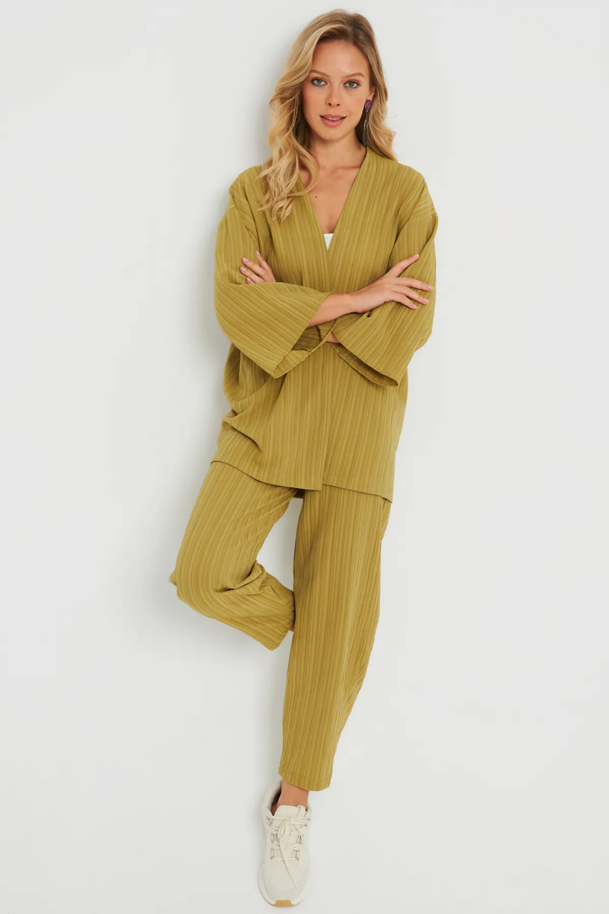 Cool & Sexy  Zweiteiler - Khaki - Regular Fit