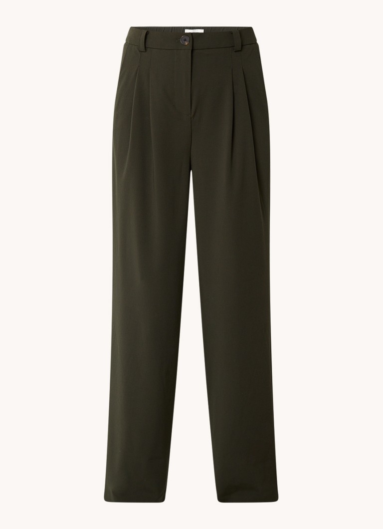 Pantaloni Kimana a vita alta e vestibilità ampia di Modström, in misto lana, con tasche laterali.