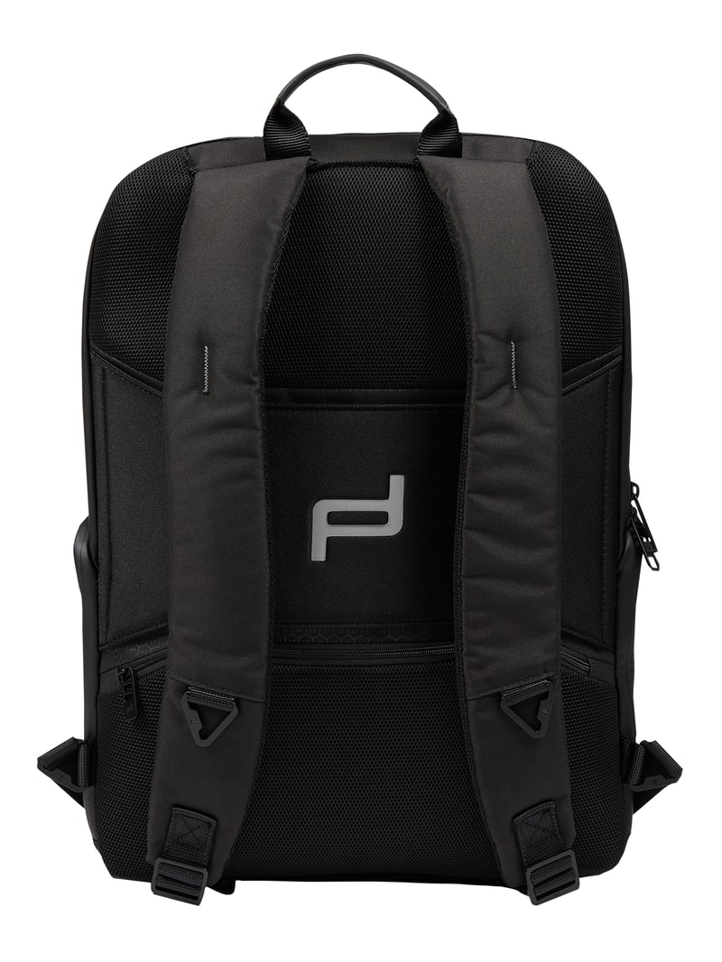 Rucksack mit USB-Anschluss - wasserdicht in schwarz