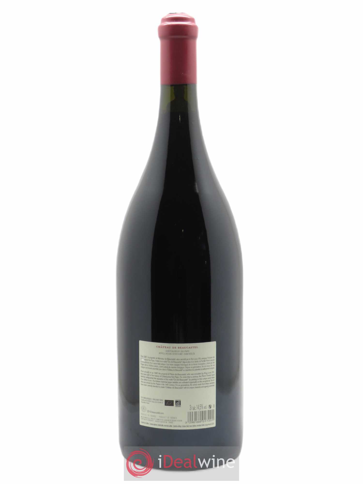 Châteauneuf-du-Pape Château de Beaucastel Jean-Pierre & François Perrin  2019 - Lot de 1 Double-magnum