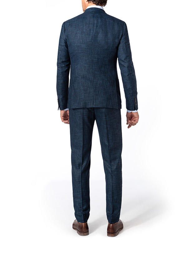 Strellson, Anzug Arndt-Melwin, Slim Fit, Mikrofaser-Leinen, navy meliert
