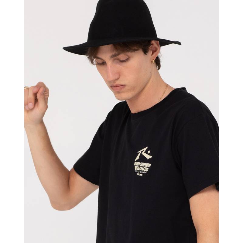 RUSTY SHAPE SHOP MERCH SHORT SLEEVE TEE T-Shirt Herren