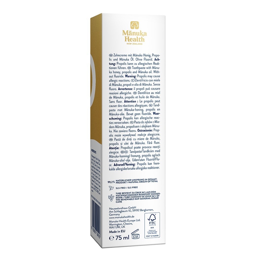 Manuka Honig Propolis Zahncreme mit Manuka Öl