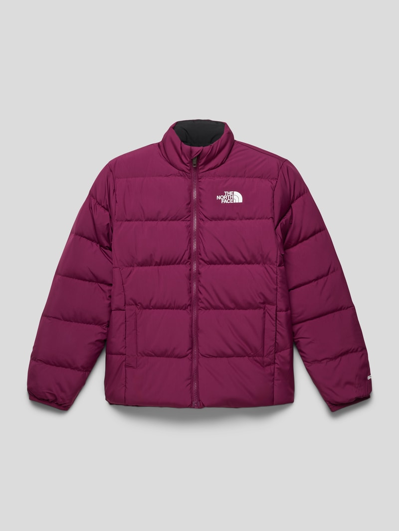 Daunenjacke mit Wendefunktion in aubergine