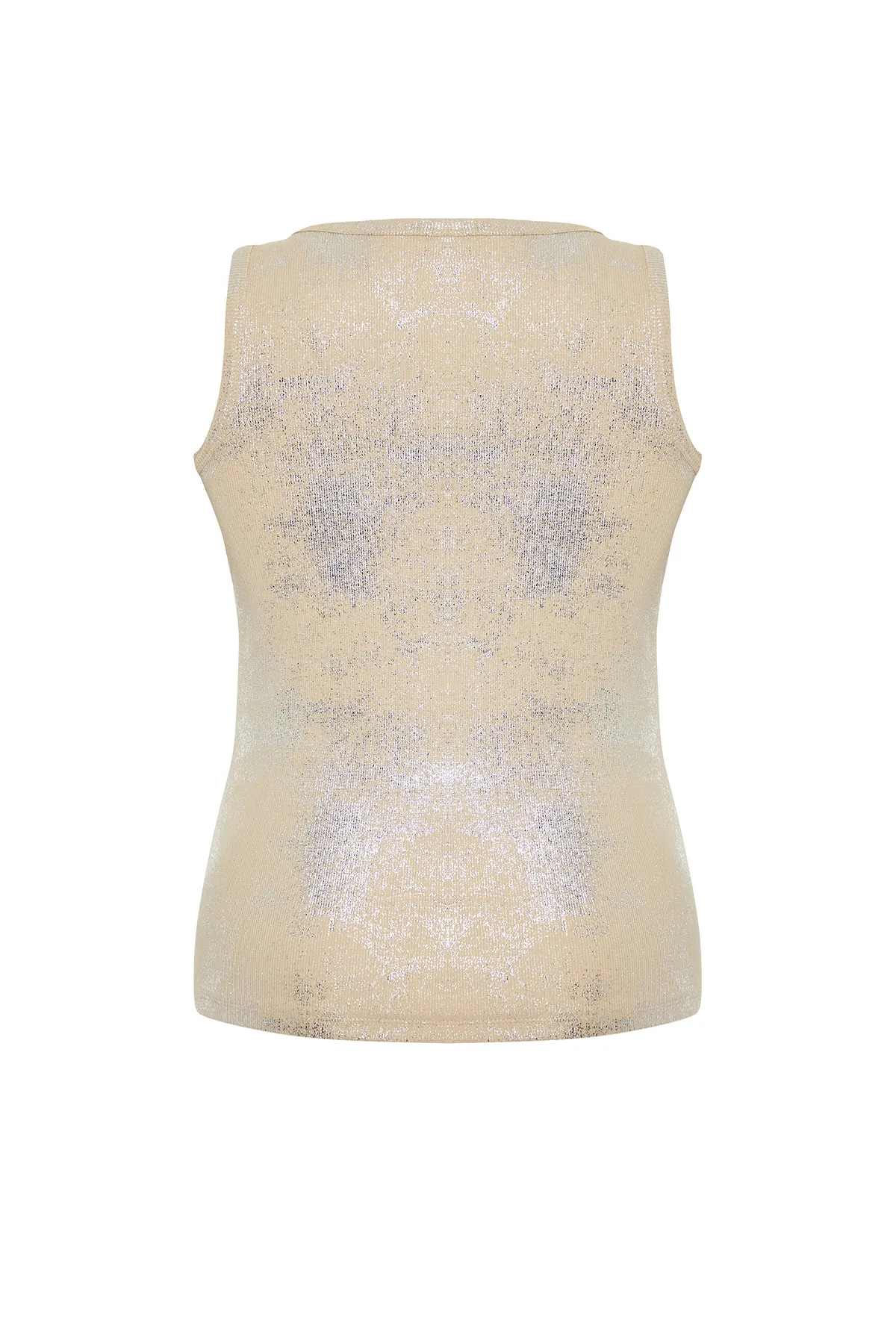 Trendyol Curve  Gestricktes Tanktop mit Nerzfoliendruck TBBSS24CV00000