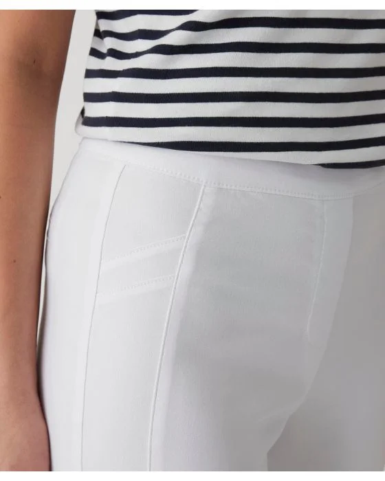 Pantacourt toile stretch