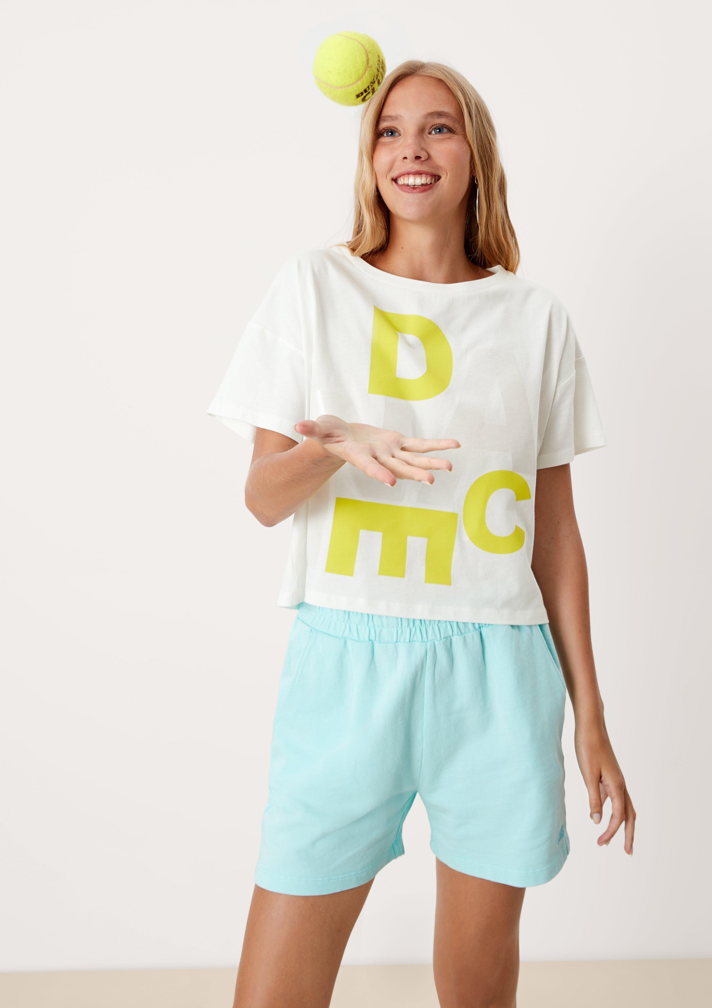 Cropped Shirt mit Print  2124657-02D0