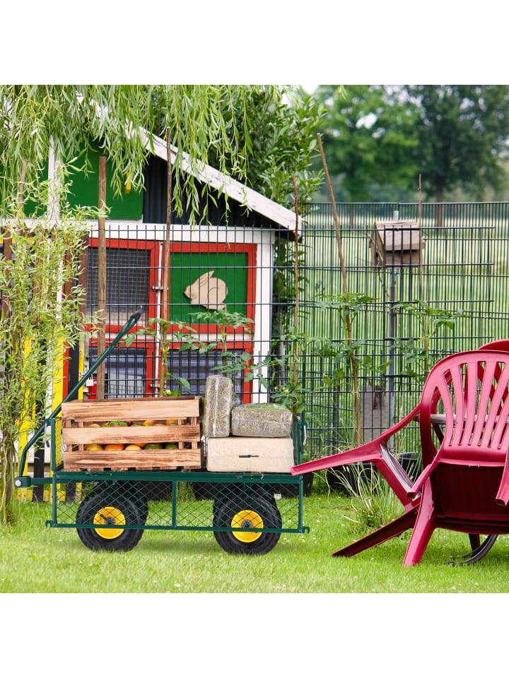 relaxdays Handwagen in Grün günstig kaufen onesize