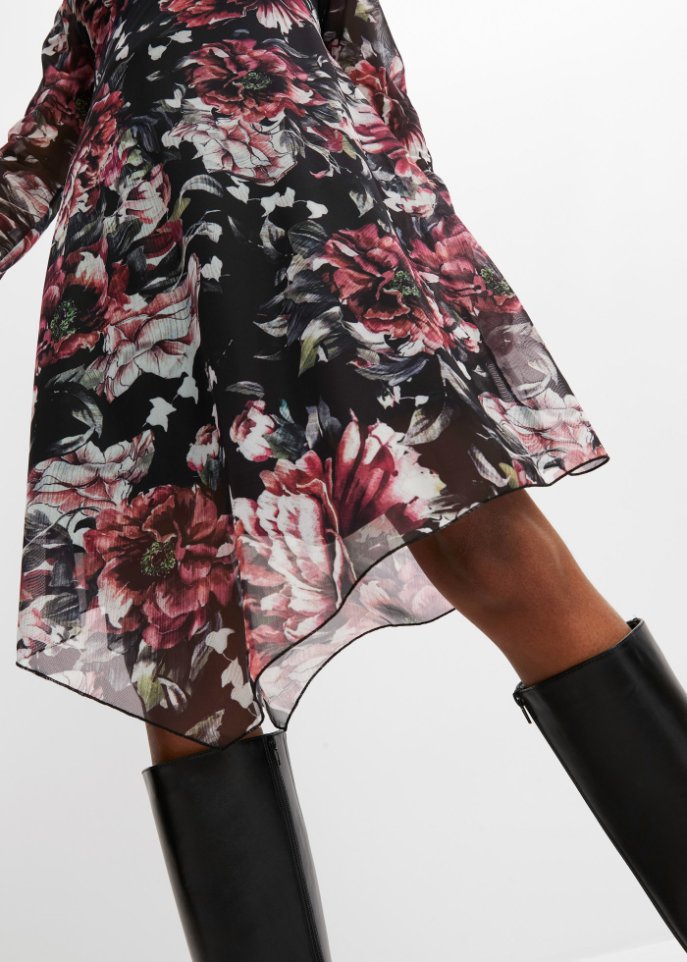 Asymmetrisches Mesh-Kleid