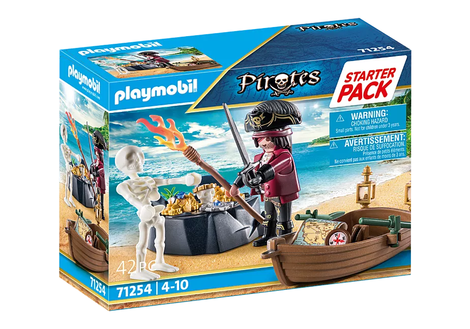 Starter Pack Pirat mit Ruderboot
