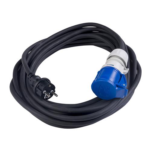 Cabo adaptador Connectra 48.970 de 20 m - H07RN-F - Conector Schuko 3G de 2,5 mm² para CEE