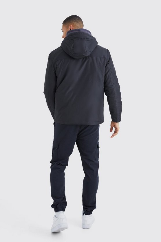 Lockere gepolsterte wasserfeste Jacke