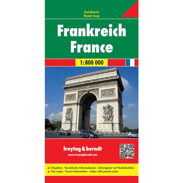 Frankreich 1 : 800 000 Autolarte - Straßenkarte
