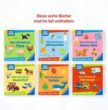 ministeps: Mein erster Bücher-Würfel: Meine ersten Wörter (Bücher-Set)