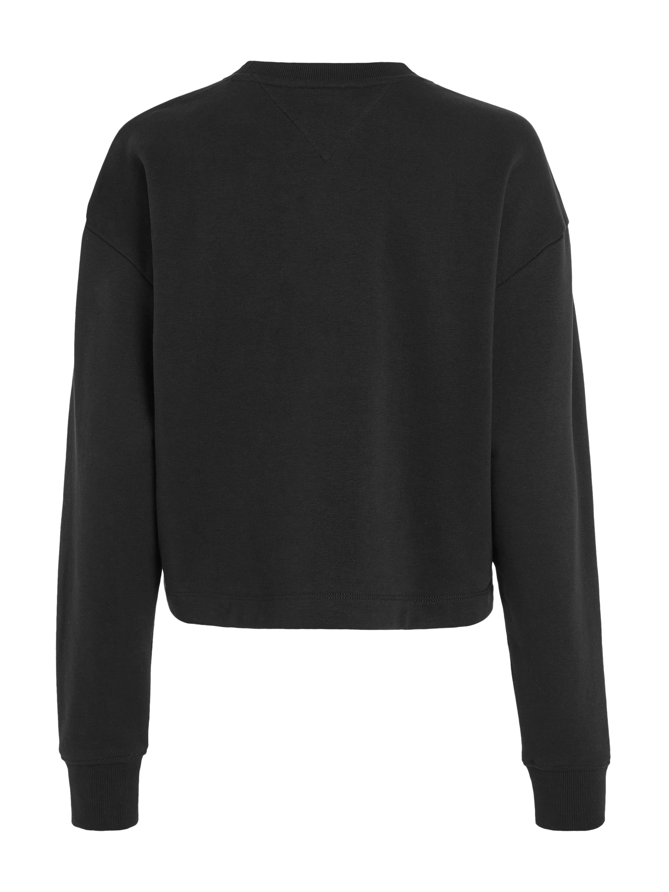Tommy Jeans Sweatshirt TJW RLX ESSENTIAL LOGO 1 CREW mit Kontrastband am Ausschnittinneren