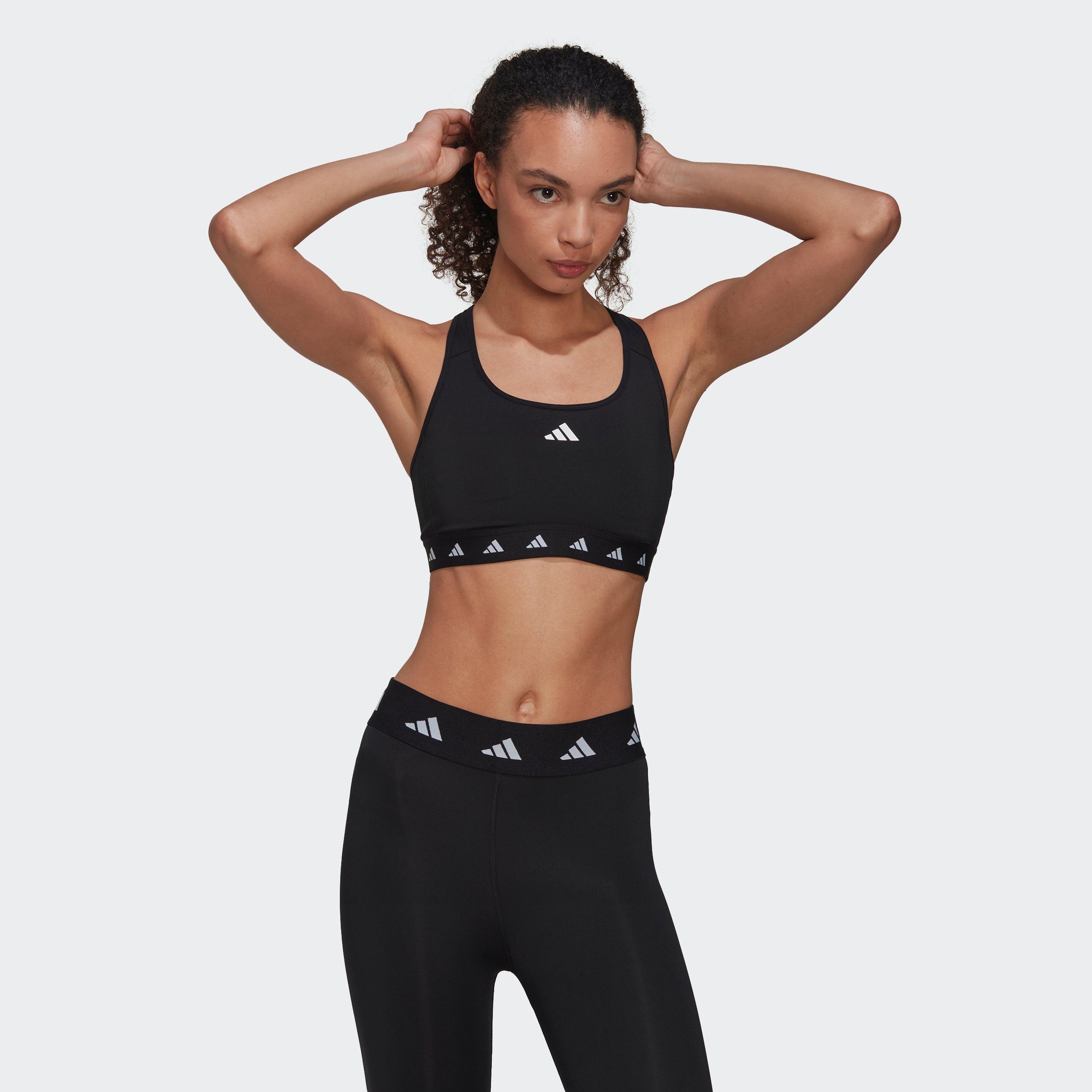 adidas Performance Sport-BH POWERREACT TRAINING MEDIUM-SUPPORT TECHFIT (1-tlg)