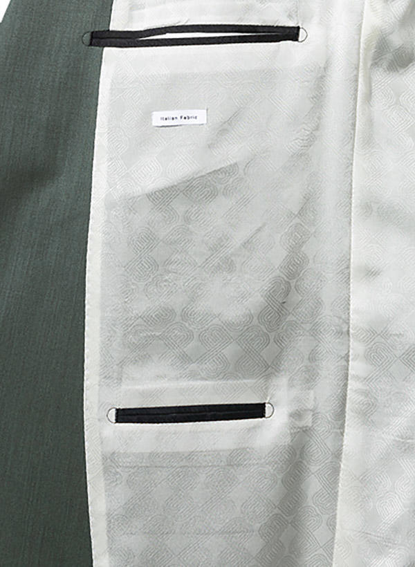 BALDESSARINI, Anzug mit Weste, Slim Fit, Schurwolle, grün