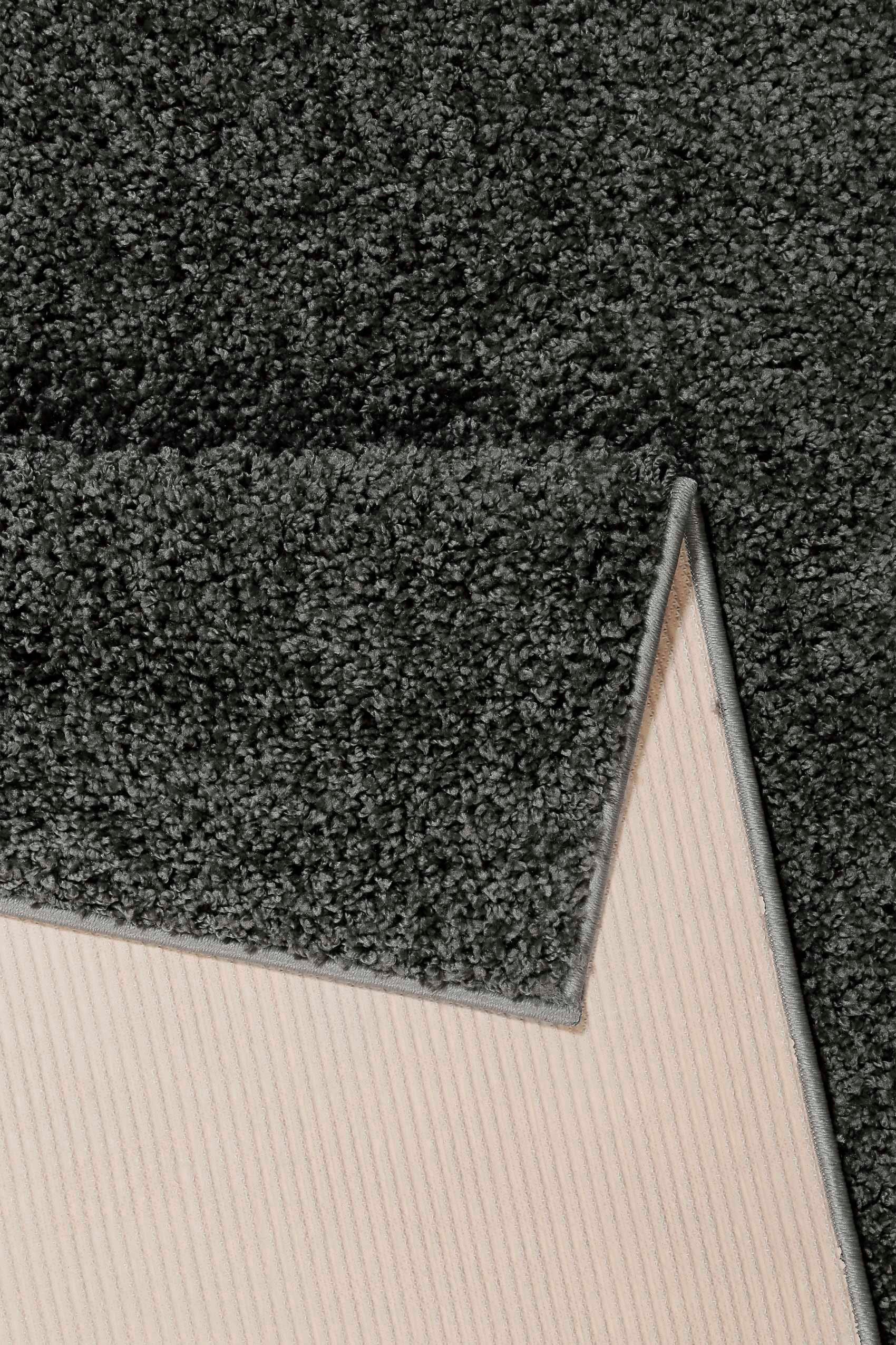Hochflor-Läufer Whisper Shag, Esprit, rechteckig, Höhe: 30 mm, Wohnzimmer, Schlafzimmer, uni, waschbar, mit Antirutschbeschichtung