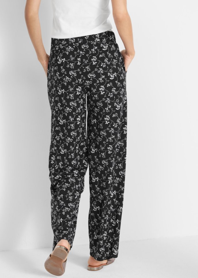 Palazzo-Hose mit Rundumgummibund