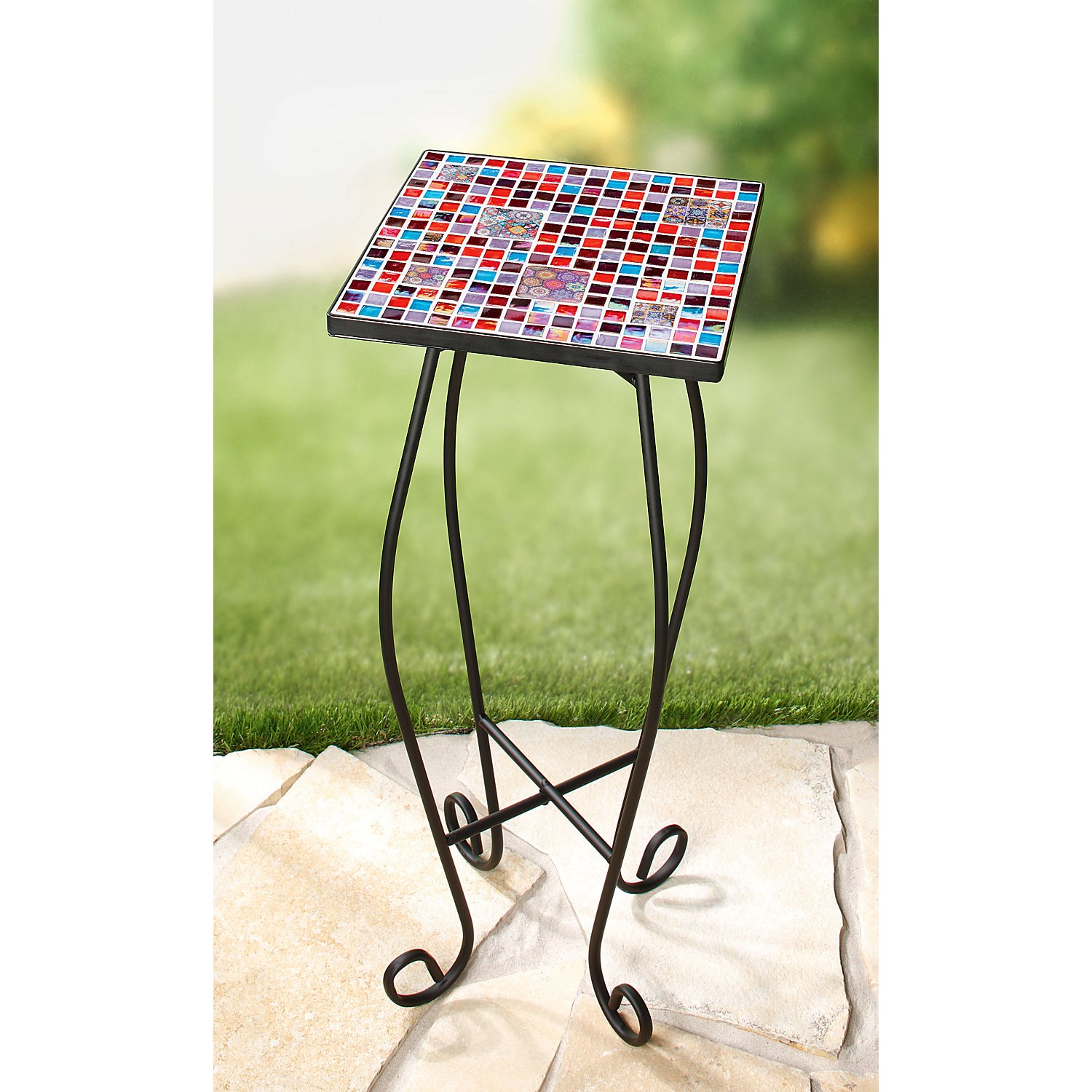 Eis-Glas Mosaik, bunt, 15 x 15 mm, 500 g