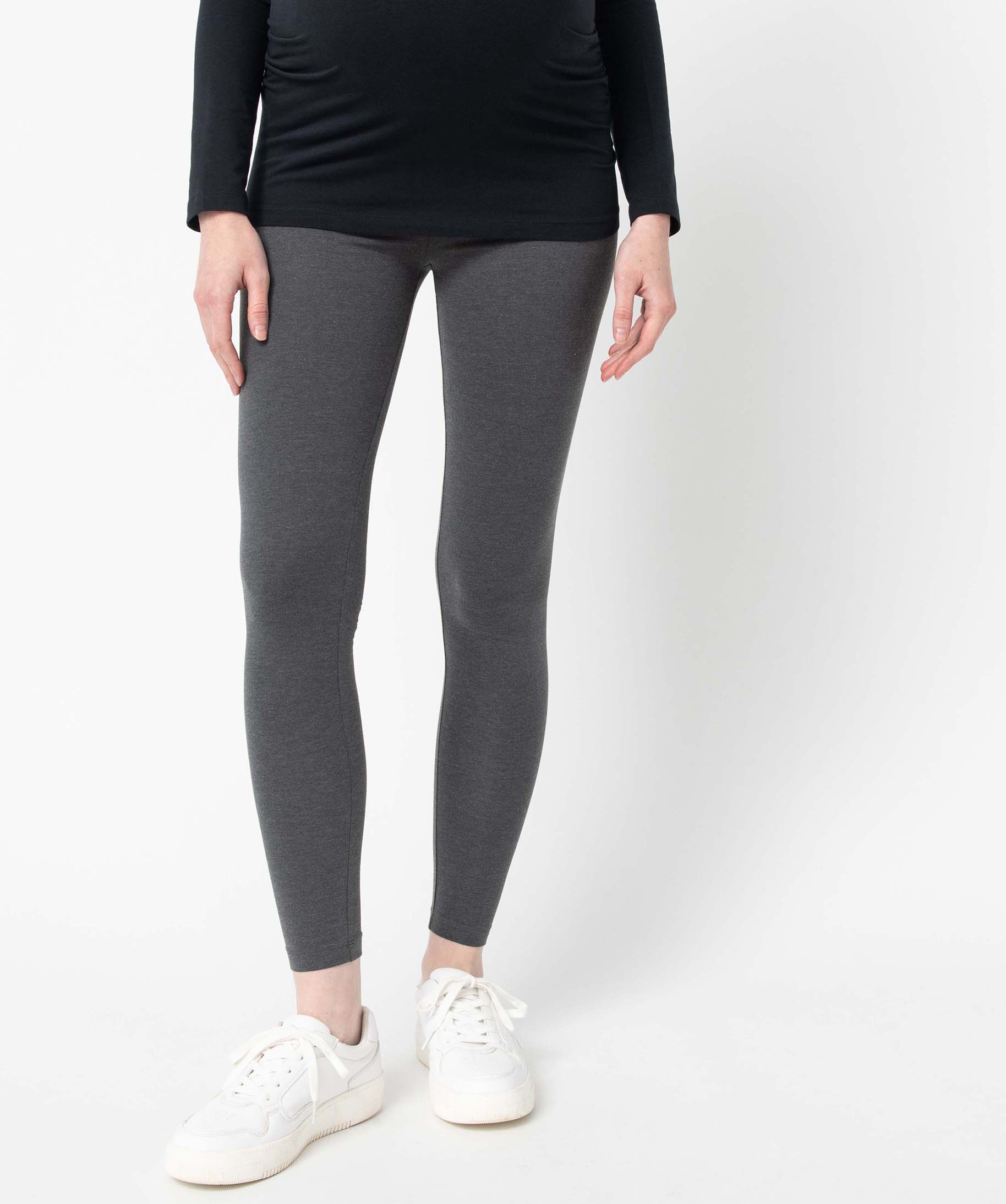 Legging de grossesse long uni grey | GEMO