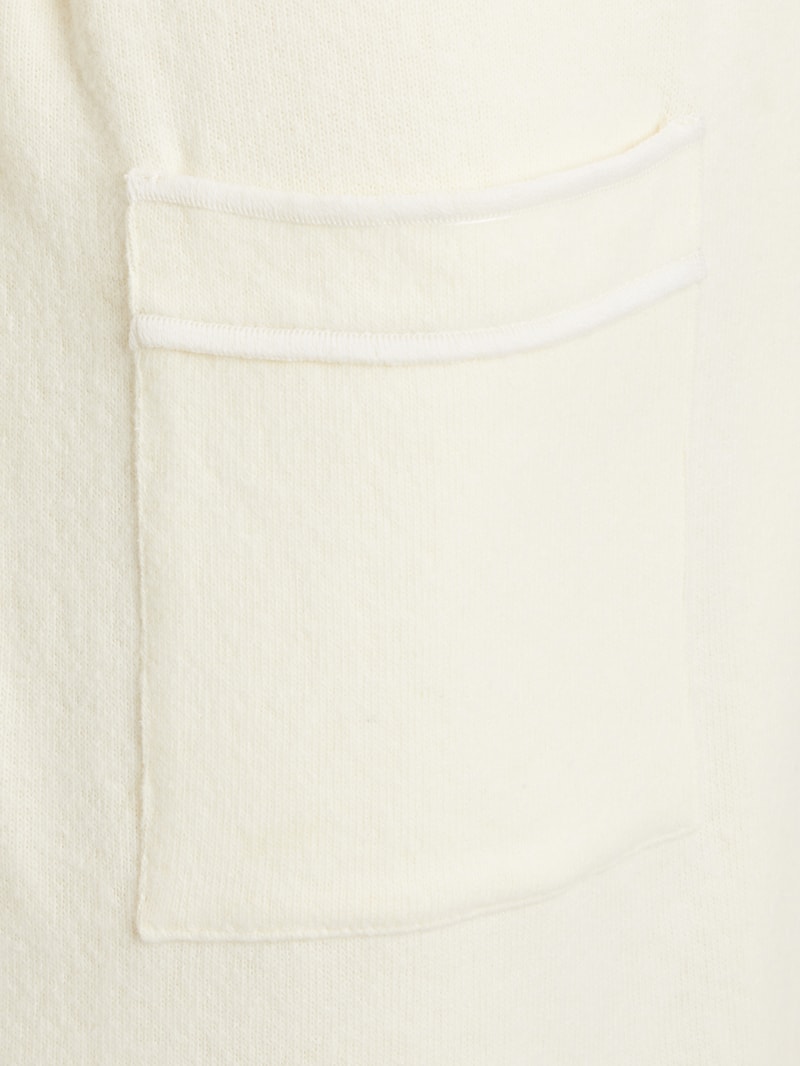 Bademantel aus Baumwollmischung in offwhite