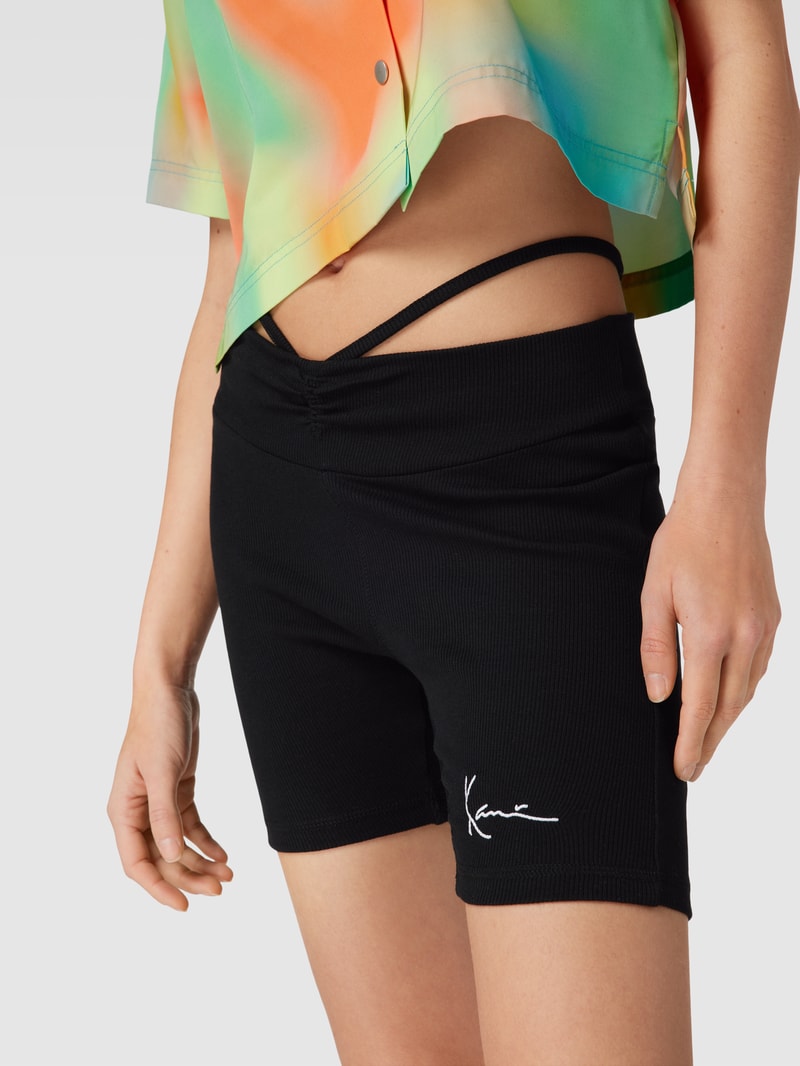 Radlerhose in geripptem Design - P&C x Karl Kani in schwarz