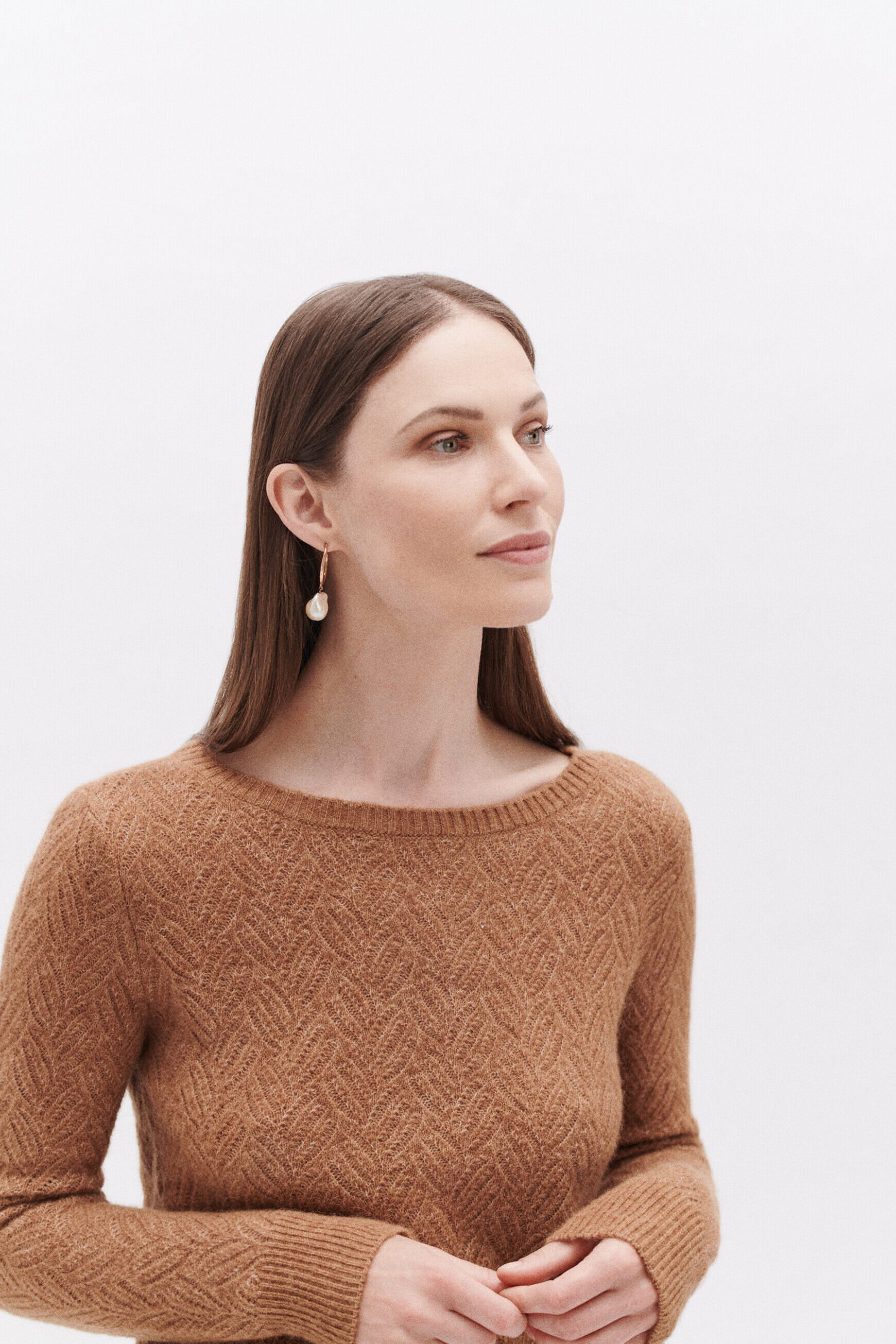 Pull masha camel femme