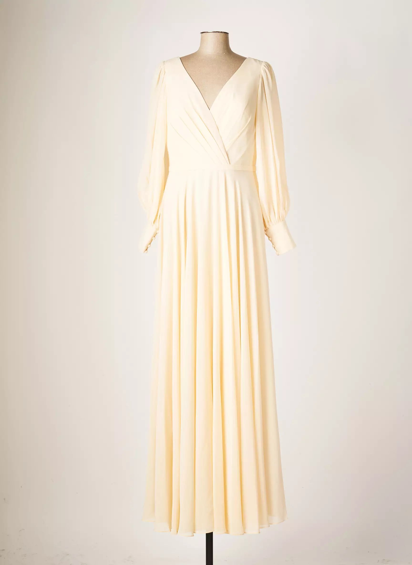 Fashion New York Robes Longues Femme couleur beige