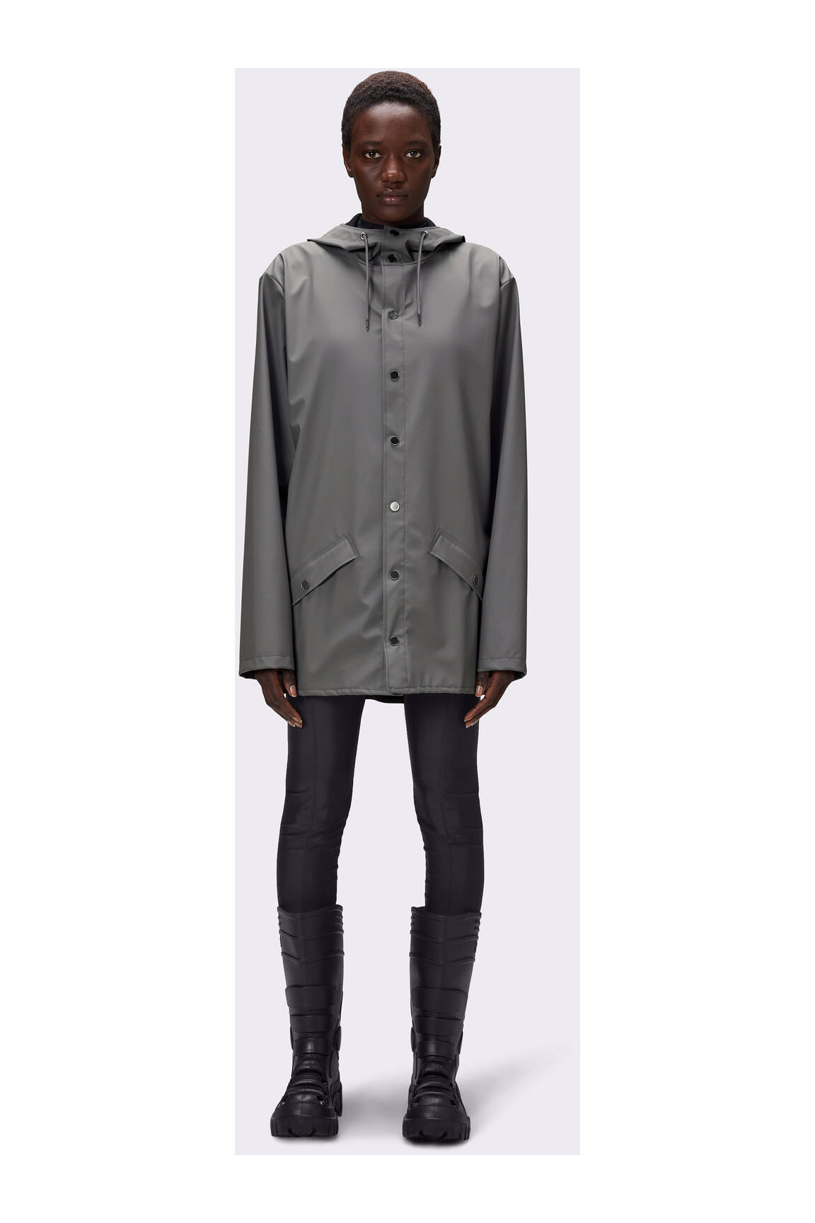 Rains Impermeables Trenchs Unisexe couleur gris