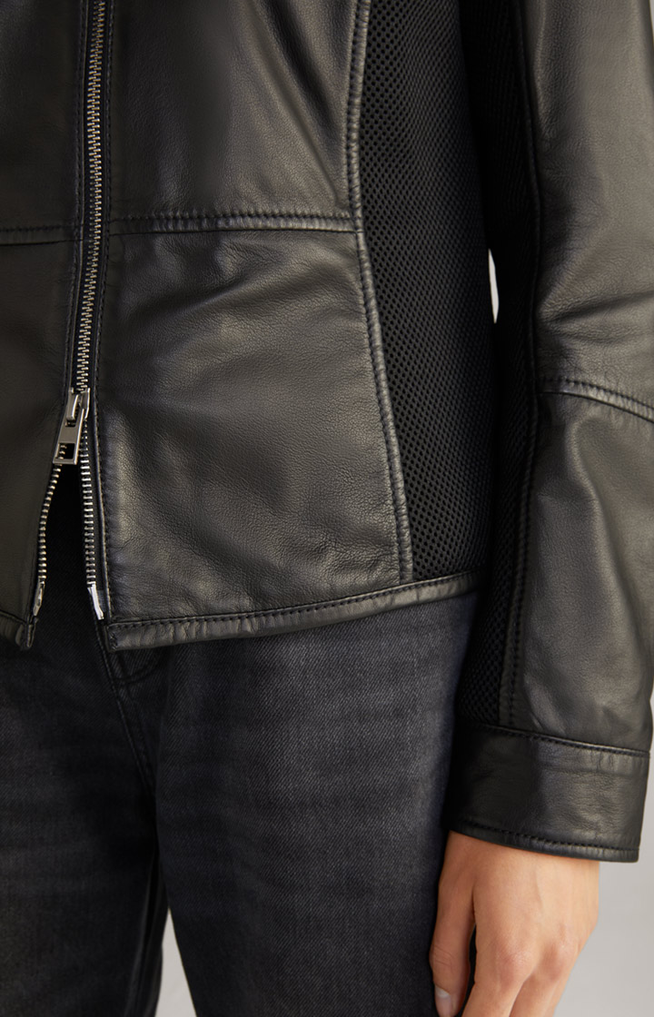 Lederjacke in Schwarz