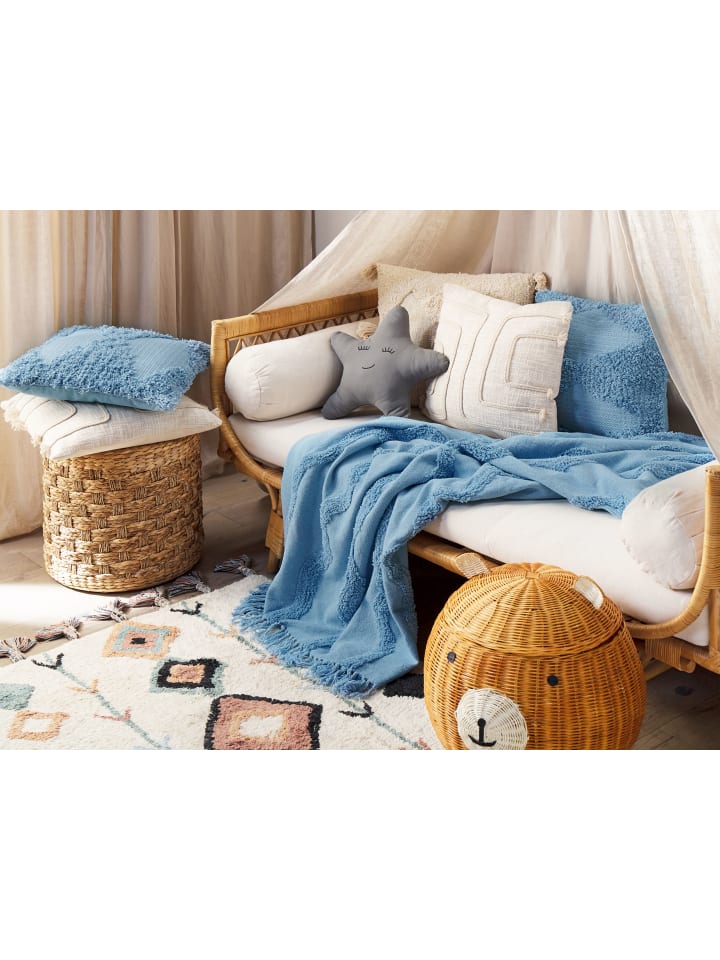 Beliani Kuscheldecke KHARI in Blau - (W) 125 x (H) 1 x (L) 150 cm günstig kaufen onesize
