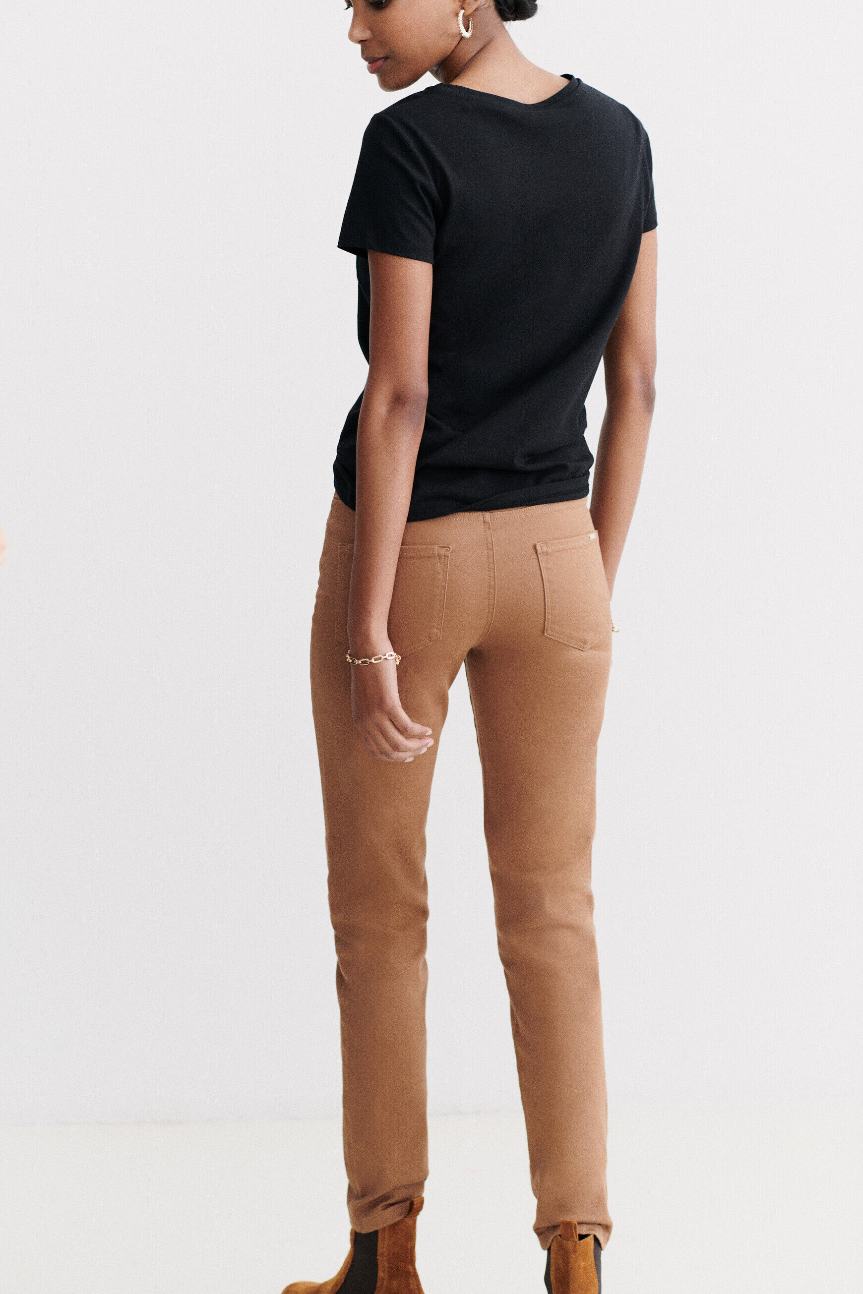 pantalon tony b camel femme