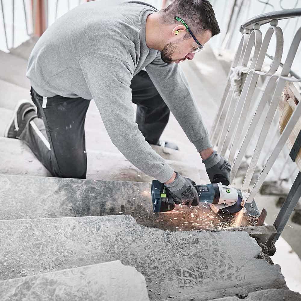 FESTOOL AGC 18V 125mm Brushless 2 x 5.2Ah Angle Grinder in Systainer Set 577031