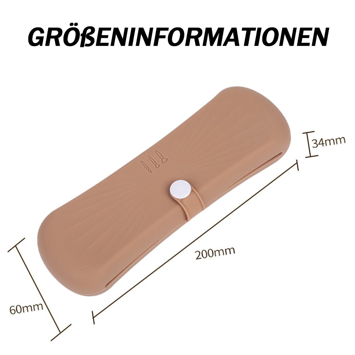 Jormftte Kosmetikkoffer Silikon Make Up Pinselhalter,Make Up Pinsel Aufbewahrung,für Reisen
