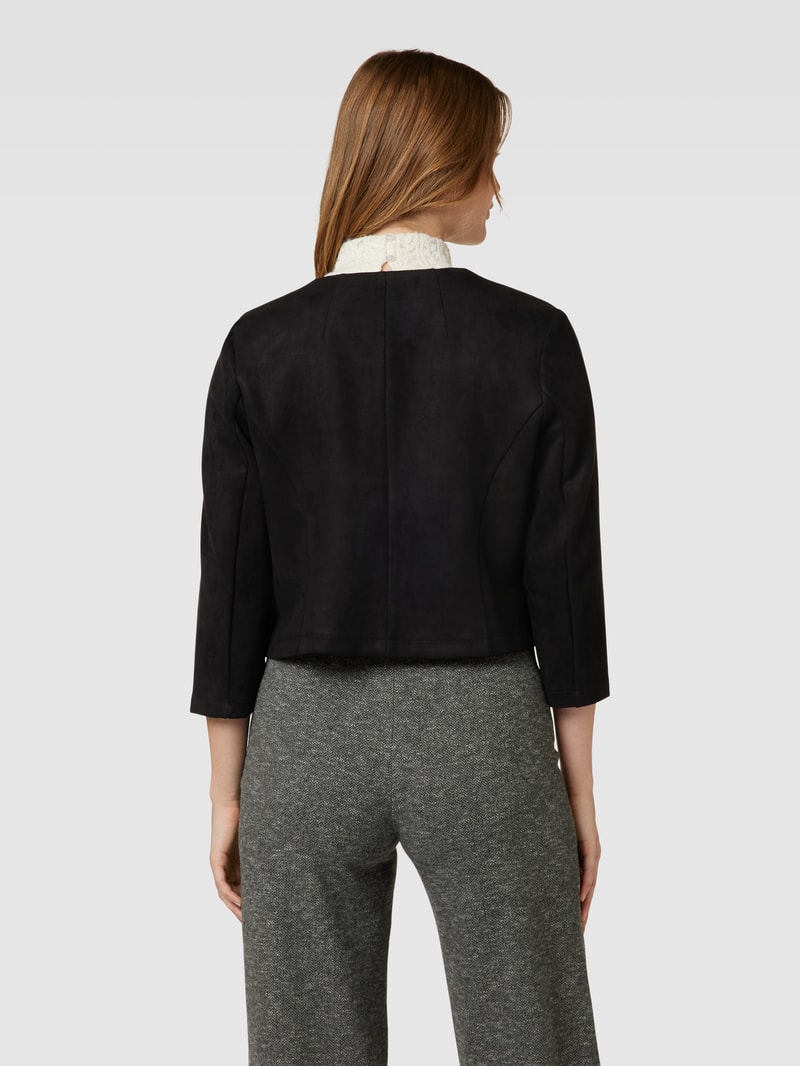 Blazer mit 3/4-Ärmel in schwarz