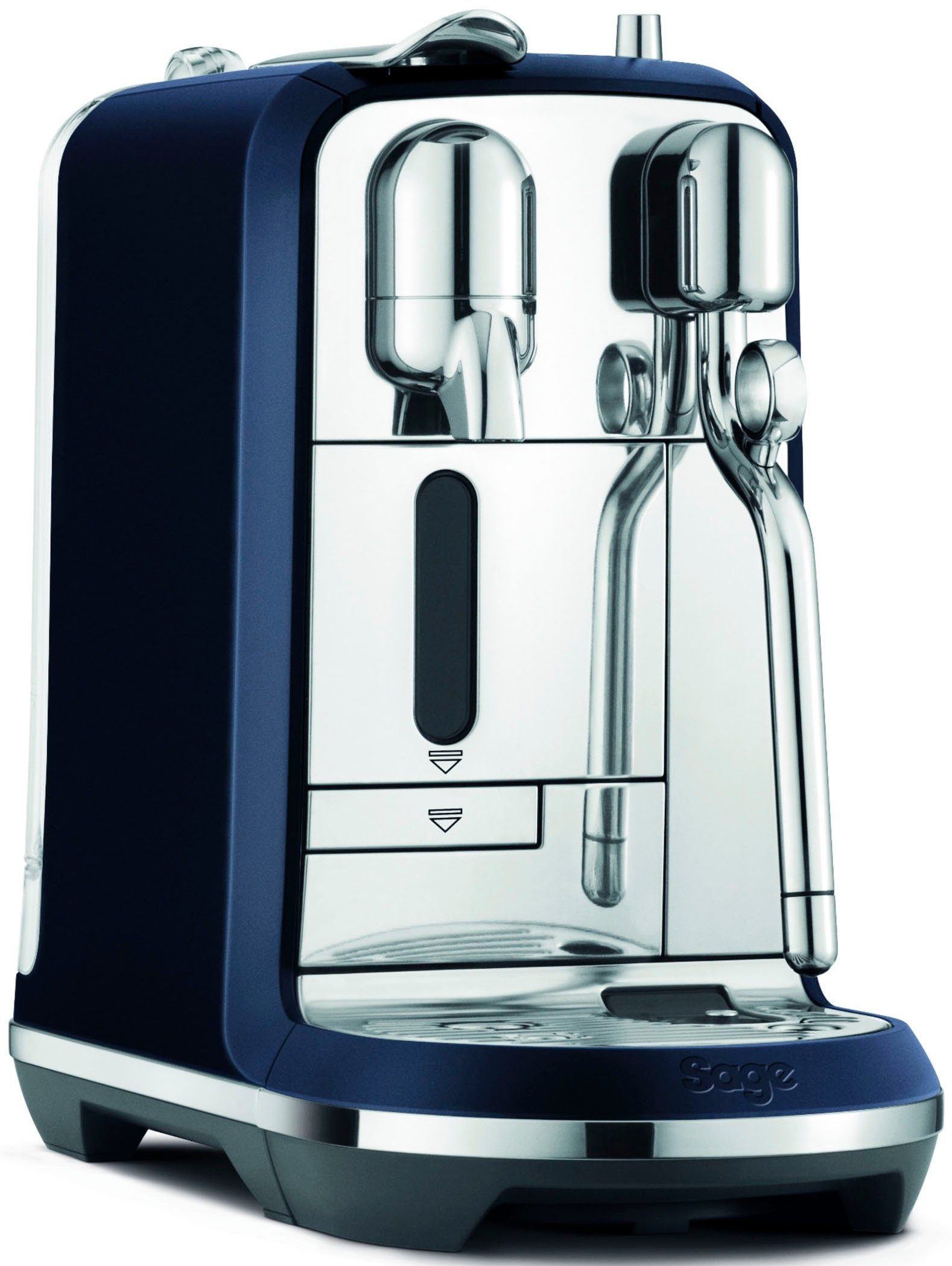 Nespresso Kapselmaschine Creatista Plus SNE800DBL mit Edelstahl-Milchkanne, inkl. Willkommenspaket mit 14 Kapseln