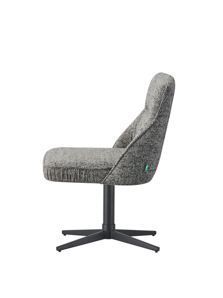 DUBI Möbel 2er-Set: Drehstuhl LORENA in Dunkelgrau - (B)49 x (H)83 x  (T)62 cm günstig kaufen onesize