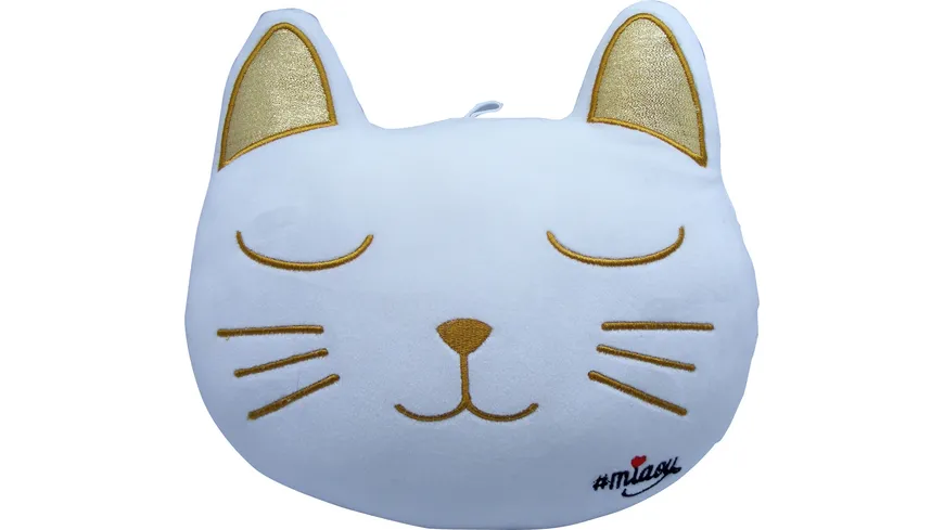 MIAOU Kissen weiss/gold MIA14BC/W weiss