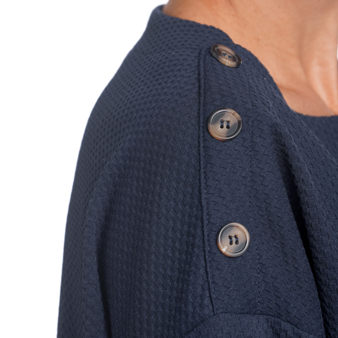 Damen Sweatshirt mit Strukturmuster