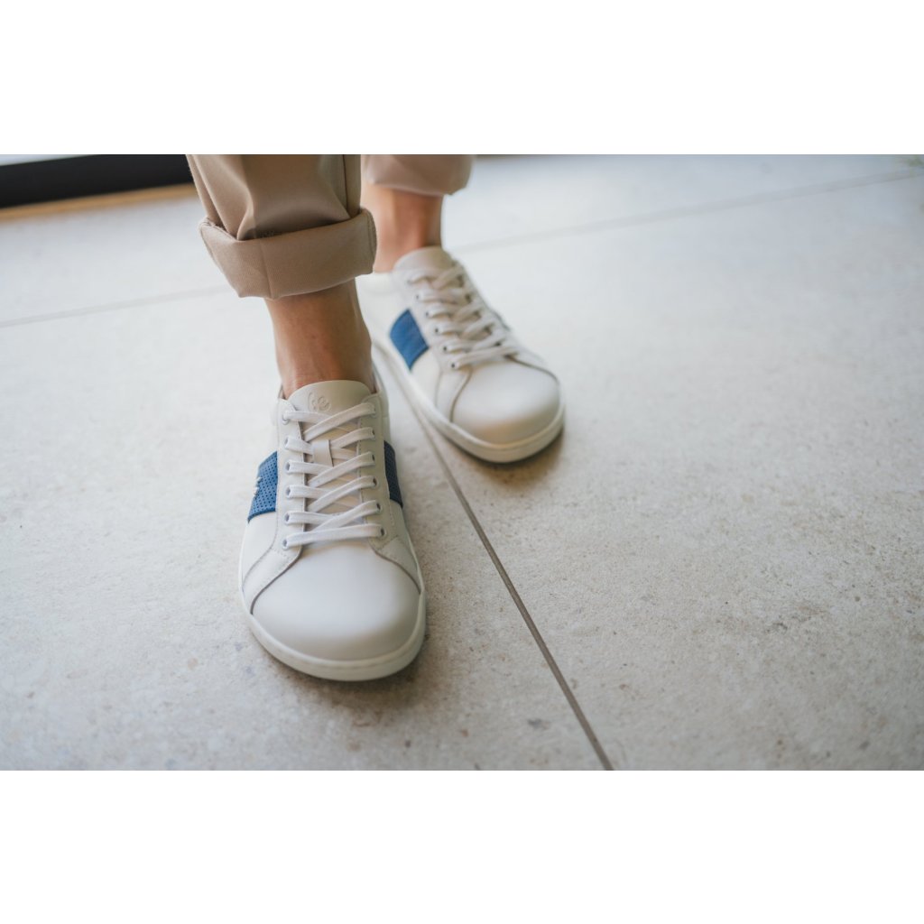 Be Lenka Elite White Blue Barfußschuhe