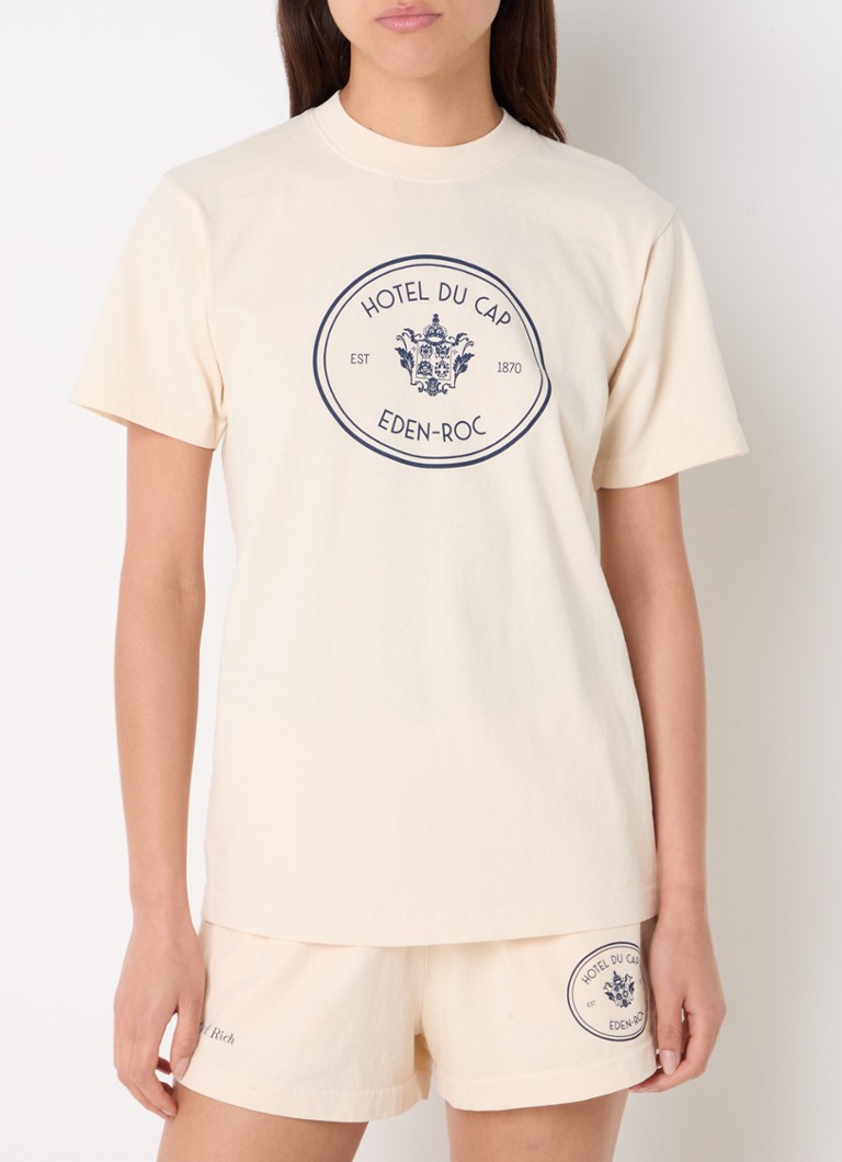 T-shirt Sporty & Rich Eden con stampa su entrambi i lati