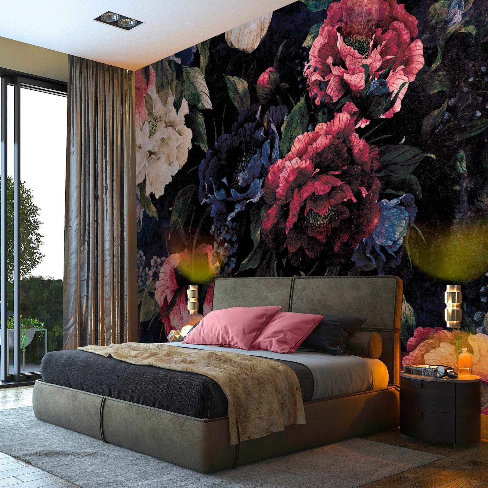 Consalnet Vliestapete Bunter Blumen Mix, floral