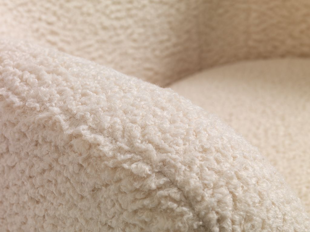 Poltrona VILDSUND, tecido branco-creme