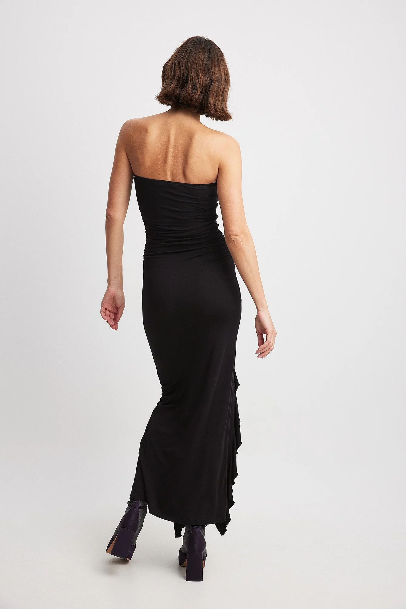 Ärmelloses Jersey-Maxikleid