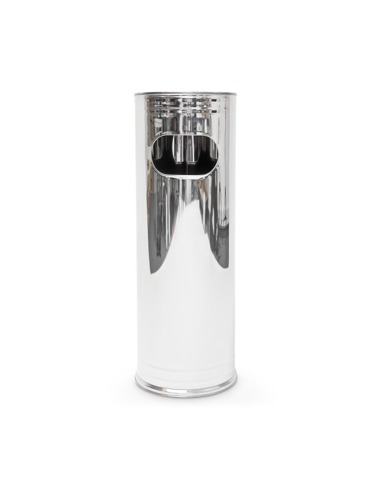 relaxdays Standaschenbecher in Silber - (H)75 cm günstig kaufen onesize
